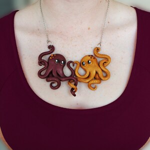 Octopus Necklace - Handmade from Polymer Clay