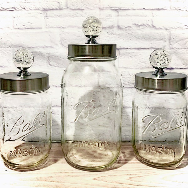 Mason Jar Canister Etsy
