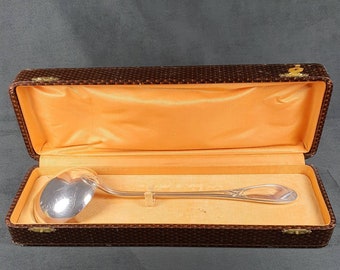 ERCUIS Paris | Ladle of the goldsmith ERCUIS in silver metal Art Nouveau style in original box | French Tableware 1900