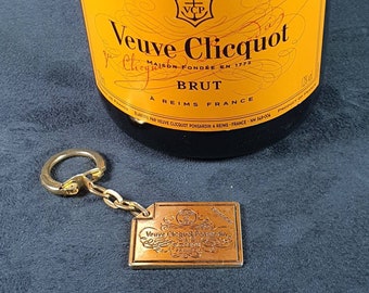 ヴーヴ・クリコ・ポンサルダンの灰皿、ヴィンテージのオレンジ色の陶器