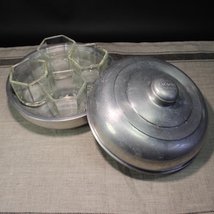 YALACTA | YALACTA aluminum yogurt maker with its 4 original YALACTA Sibor pots in Pirex of 150 g | Made in France 1950