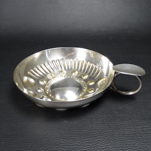 WINE ARTS | Large Tastevin in silver metal with Thumbelina | 5.5 inch | Vintage wine arts Made in France 1970