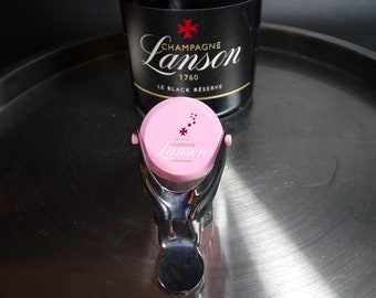 LANSON | LANSON Champagne stopper in pink plastic for opened champagne bottle | France 2000