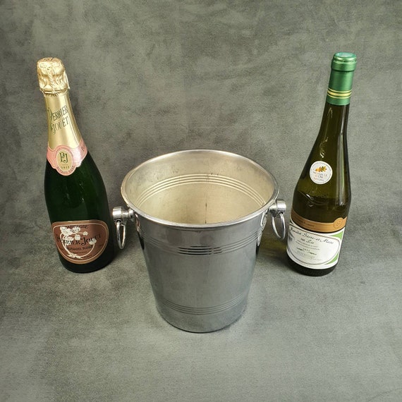 SEAU A GLACE Champagne Ancien ANDRÉ LEROY Inox France Vintage #D404 EUR
