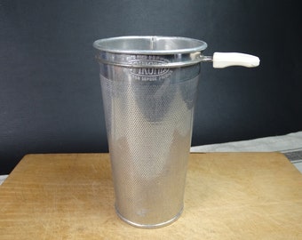 SPIROMIX MOULINEX | Moulinex brand aluminum SPIROMIX filter with handle | French Cuisine Made in France vintage 1970