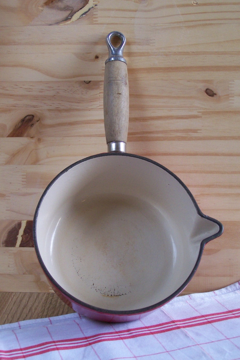 Casserole CousancesLe Creuset en fonte émaillée rouge manche Etsy