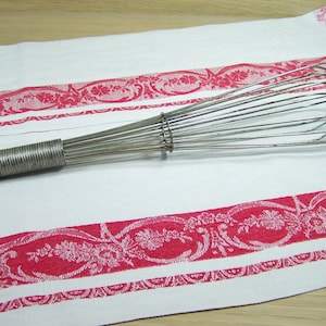 Long  vintage whisk, eggs beater, hand mixer, wire beater | Kitchen utensil 1940