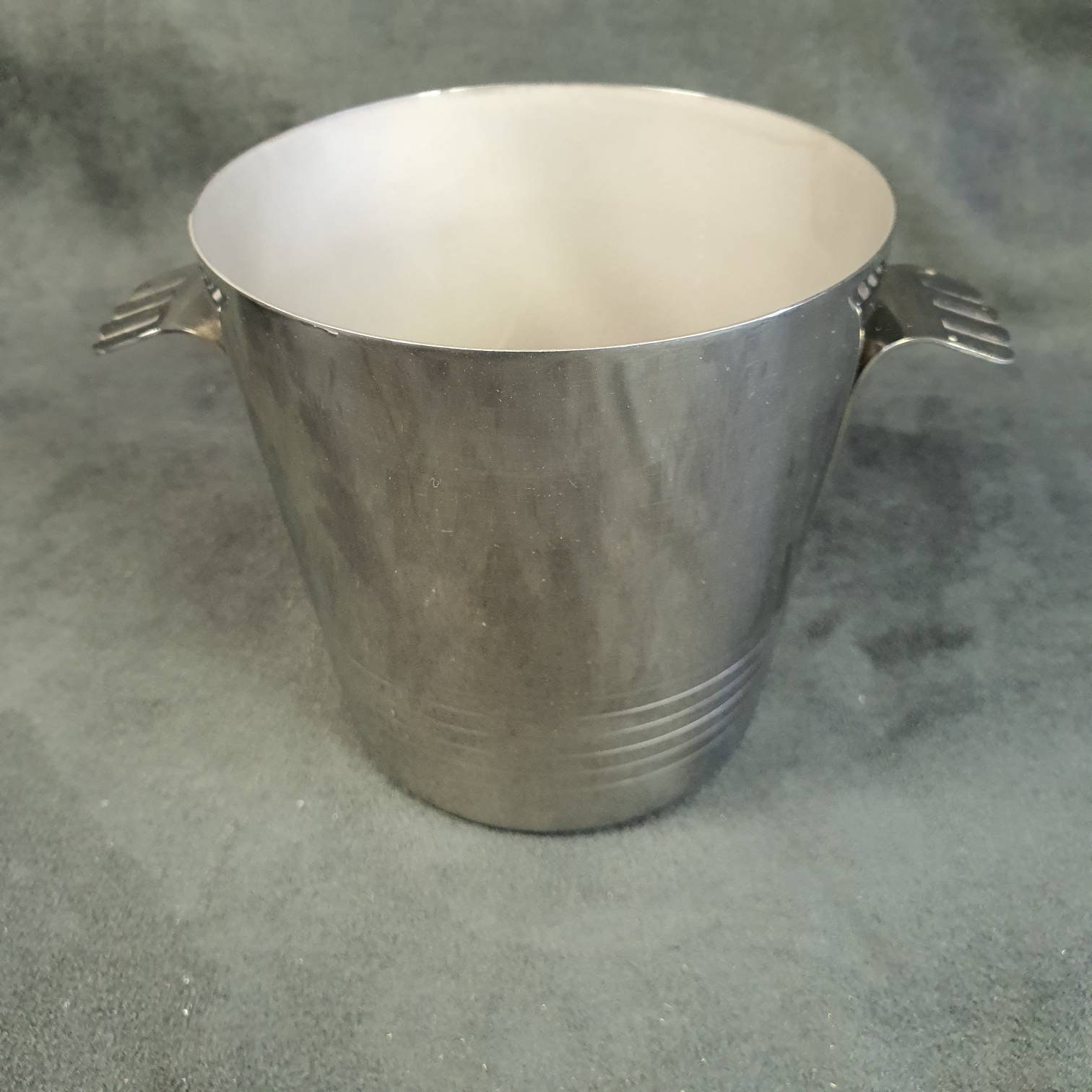 Seau à Glace Vintage Létang Rémy - Inox, Années 1980, Hauteur 21 Cm (occasion France)