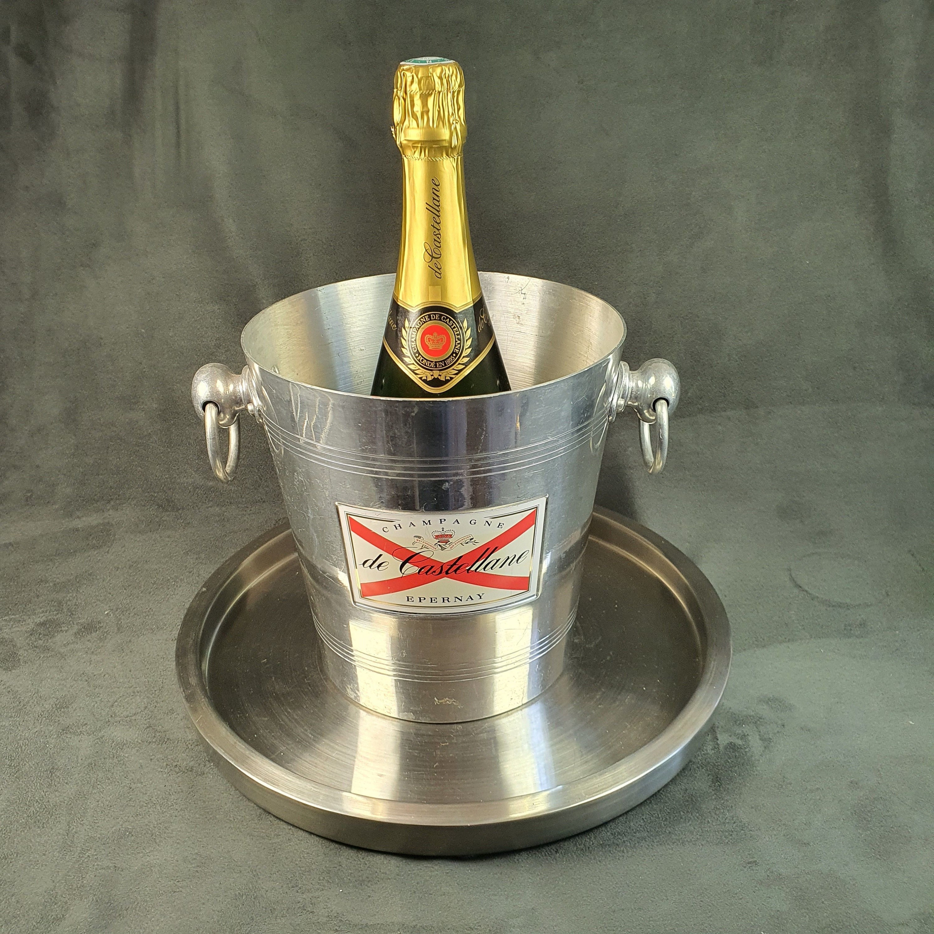 Seau à champagne vintage français à Champagne de Castellane