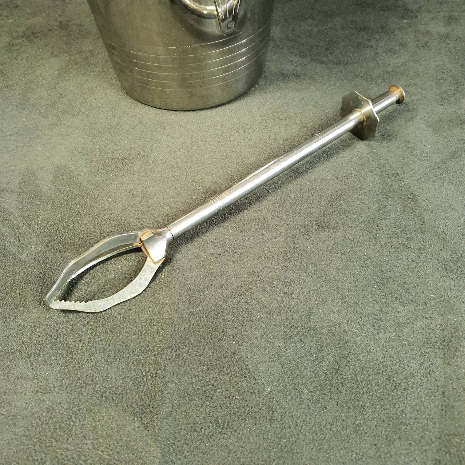 Seau à Glace Vintage Létang Rémy - Inox, Années 1980, Hauteur 21 Cm (occasion France)