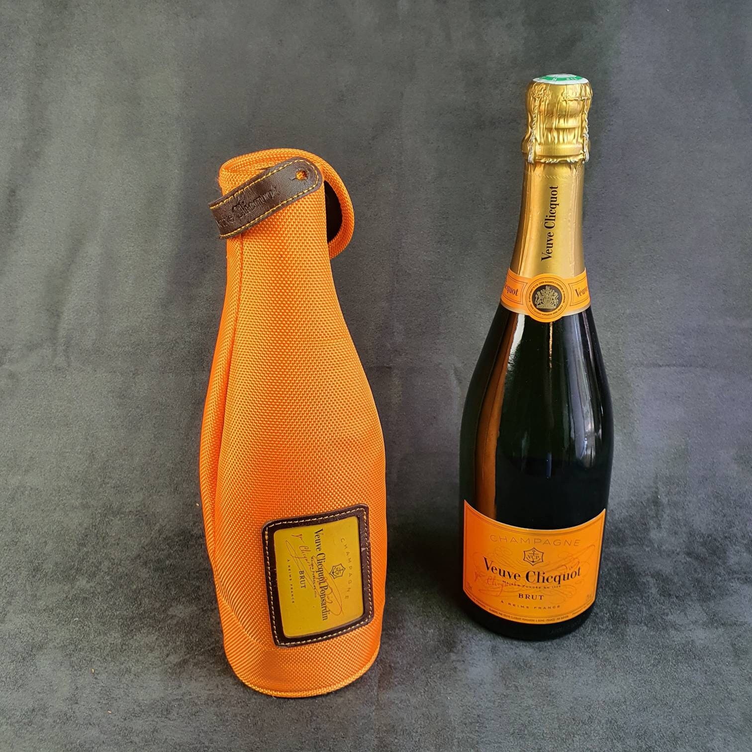 Champagne Veuve Clicquot BRUT Insulated Orange Bottle Bag Ice Jacket Carry  Case
