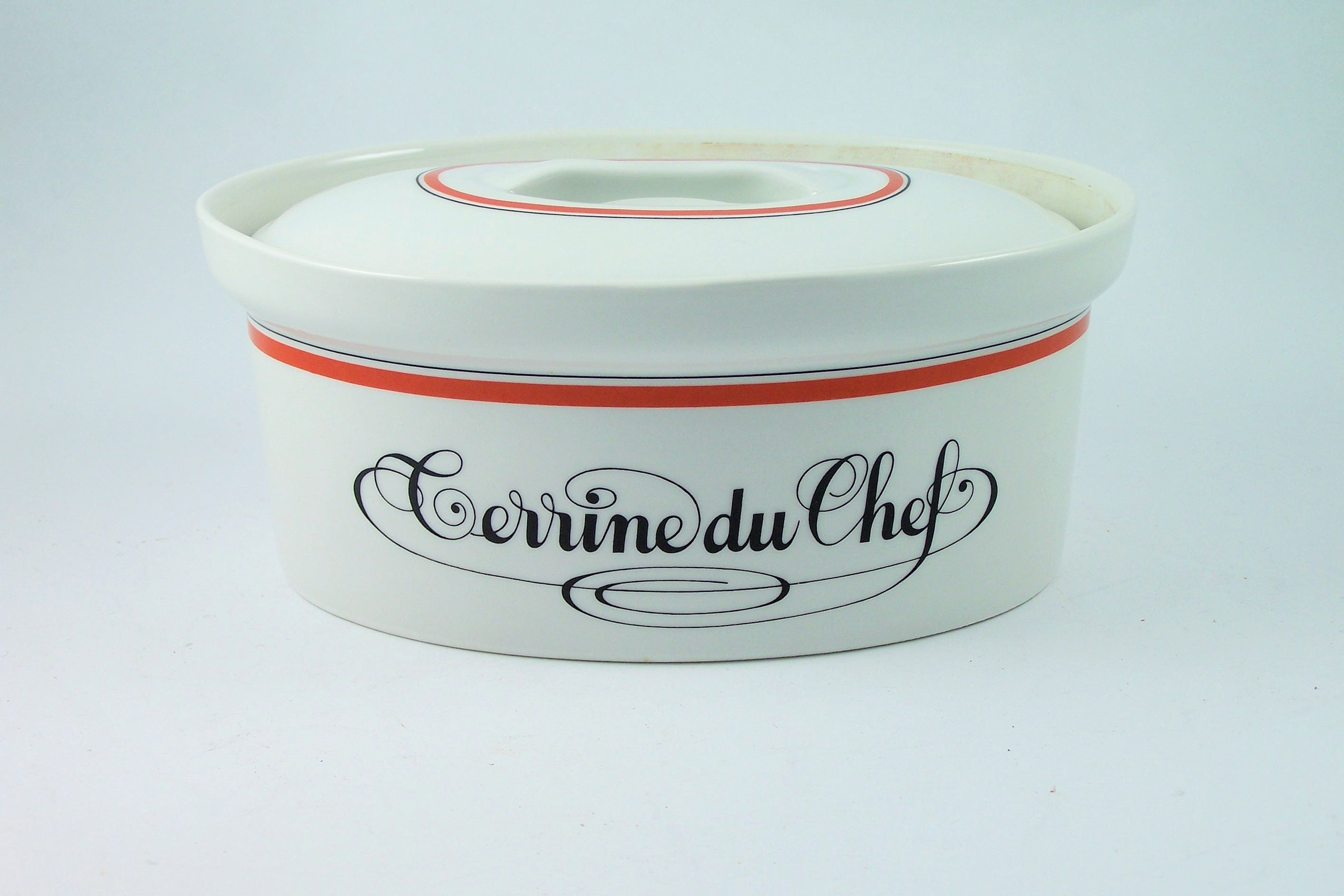 Terrine en Porcelaine d'auteuil Terrine Du Chef Apilco Pour La Porcelaine Décor Bistrot Cuisine Made
