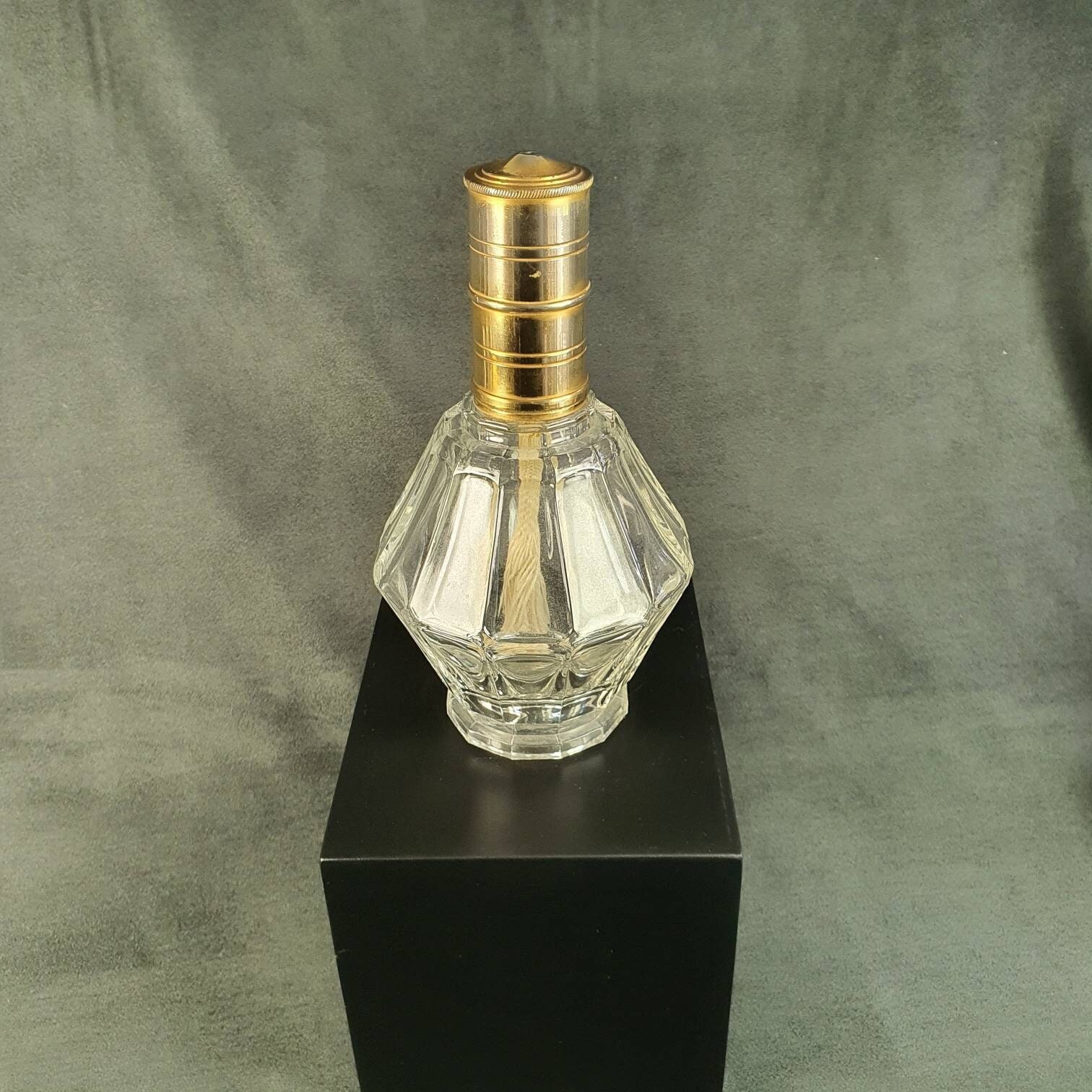 ANCIENNE LAMPE BERGER Art Déco en Verre à Facettes EUR 50,00 - FR