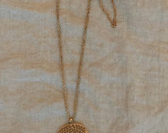 Gold Leaf on a long chain