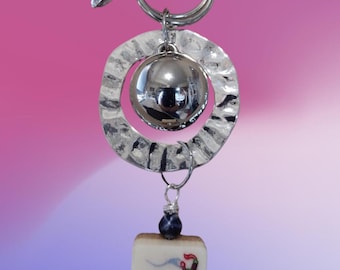 Vintage Joker Mahjongg Tile Necklace