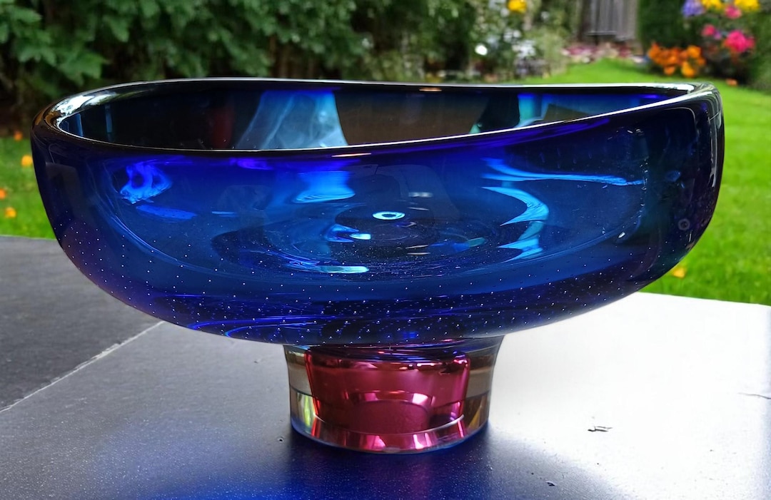 Kosta Boda Pedestal Bowl - Etsy
