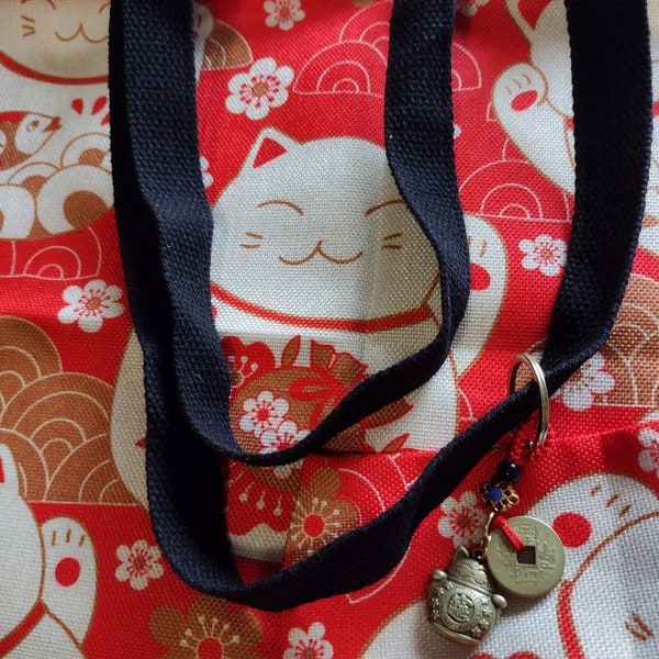 Lucky Cat Mahjongg Carry-All Bag