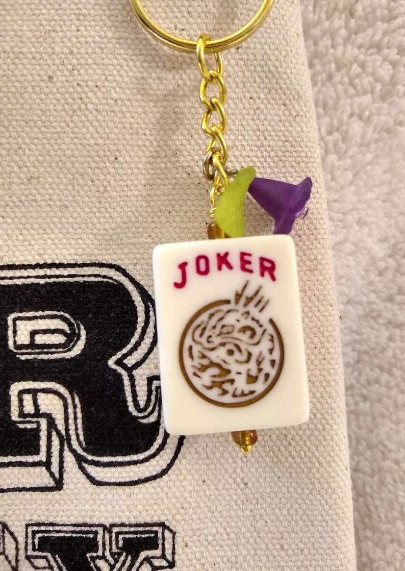 Mahjongg Purse Lucky Mah jong Bag 4 Leaf Clover Marijuana leaf Majong novelty Joker tile Super Lucky Mahj gift