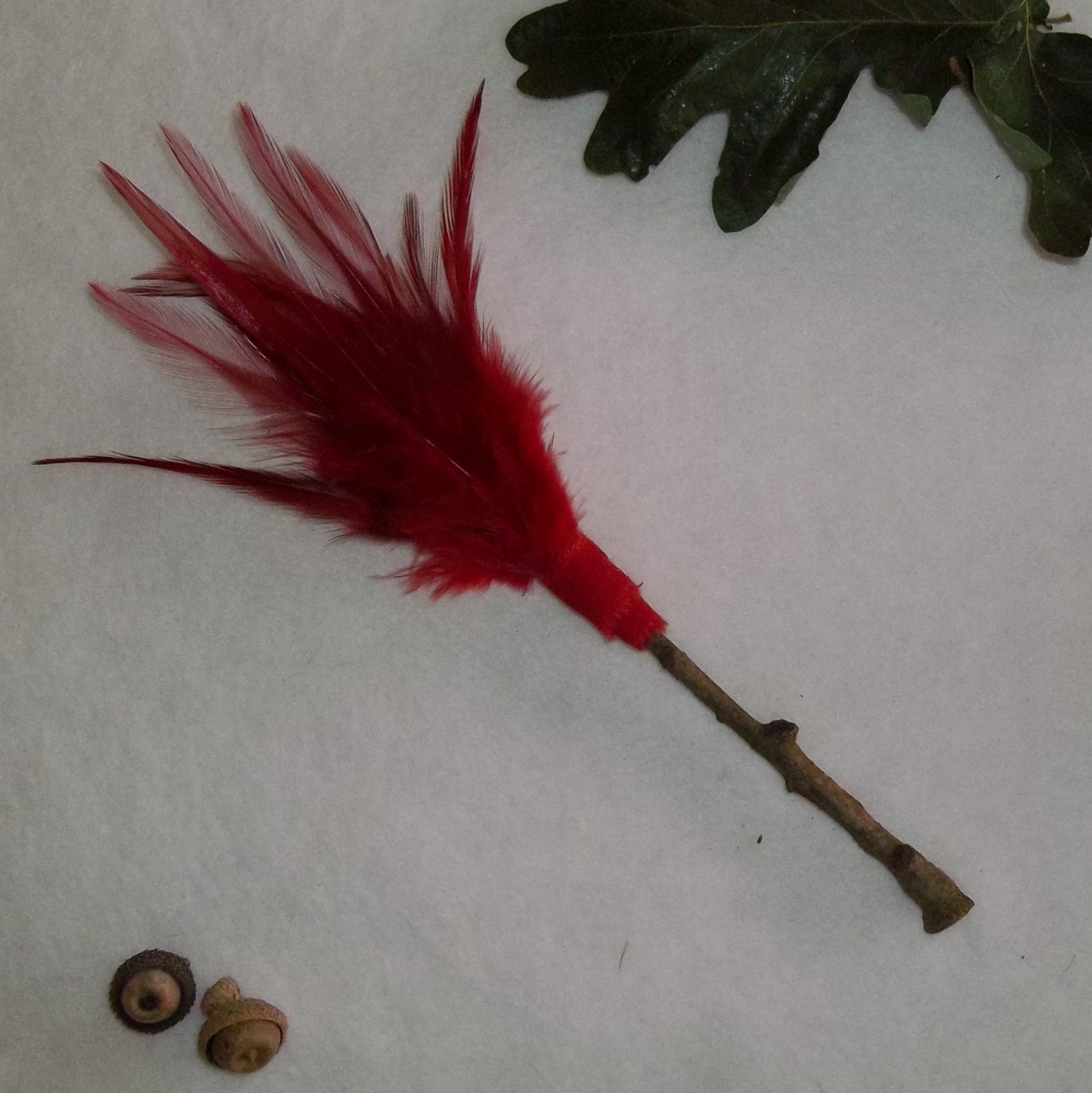 Red Feather Broom Incense Wafting Broom Smudge Wand/Broom Etsy