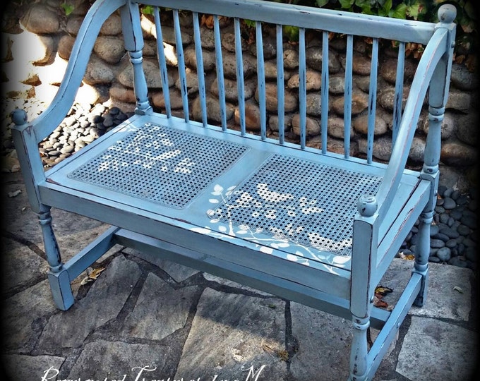 Vintage Bench, Entryway Bench, Shabby Chic Bench, Rustic Bench