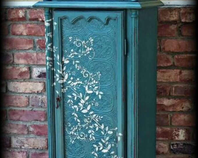 Shabby Chic Grandfather Clock, Distressed Grandfather Clock, Shabby Chic Clock, Rustic