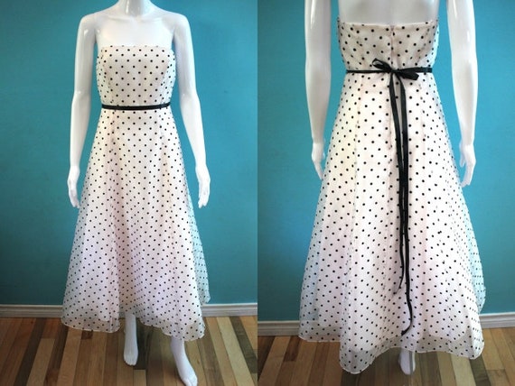 Y2K Prom Dress 90's-Does-50's Y2K-Does-50's White… - image 1