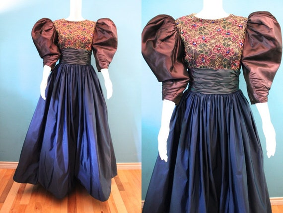 etsy 80s prom dress