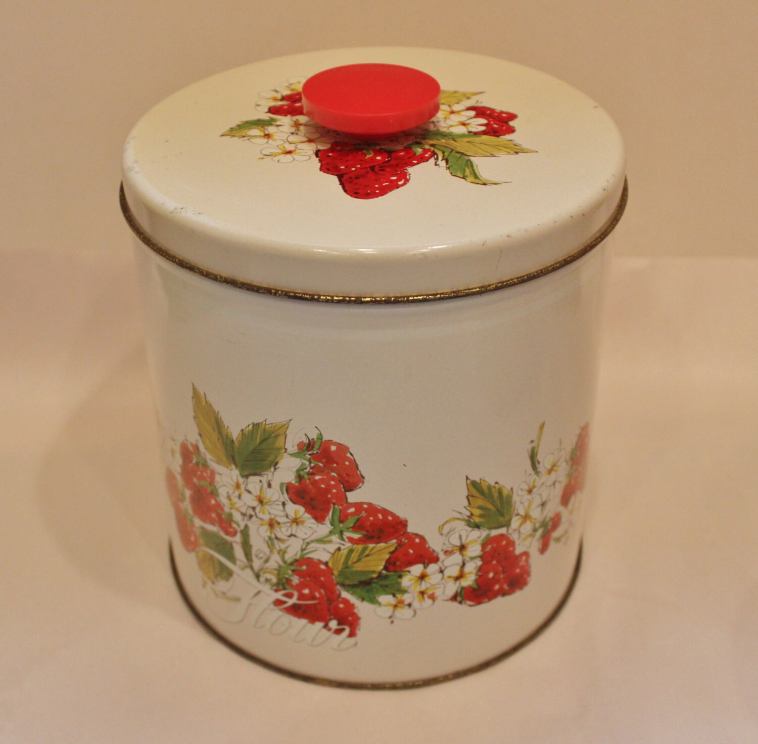 Küchenkanister Set 3 Stück Aluminium mit passenden roten | Etsy