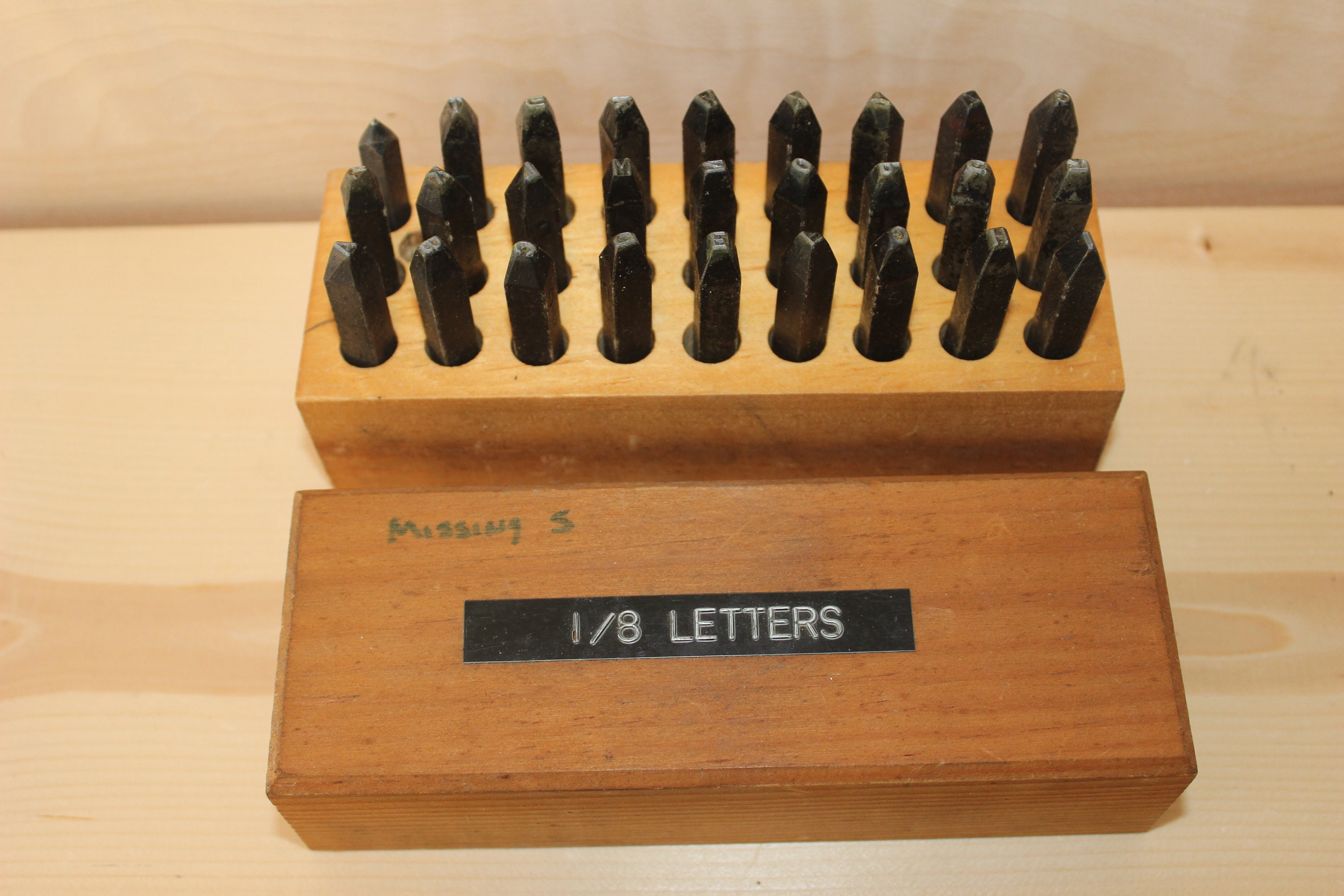 Metal Letter Stamps Mark Rite 1/8 Vintage Metal Letter - Etsy UK