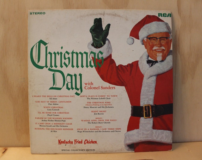 Album Christmas Day With Colonel Sanders 12 Record LP Vinyl Album Classic Etsy