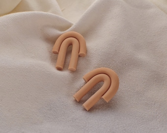 The Jolene | Handmade Polymer Clay Earrings | Arch Earrings
