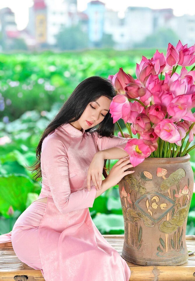 Vietnamese Traditional Ao Dai - Lua Nhung - Soft Silk Aodai