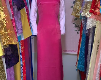 Vietnamese Traditional Ao Dai - lua Nhung - Soft Silk Aodai