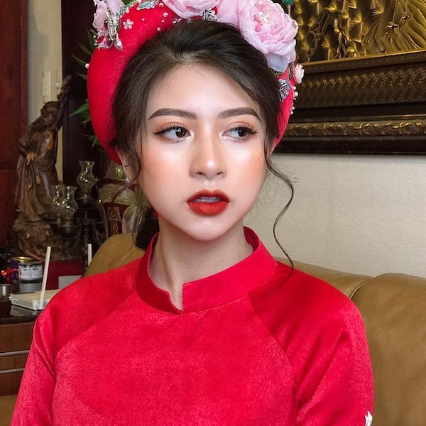 Vietnamese Traditional Ao Dai - lua Nhung - Soft Silk Aodai