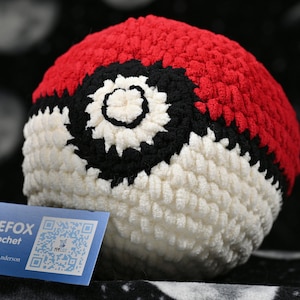 Crochet Large Pokeball Inspired Amigurumi