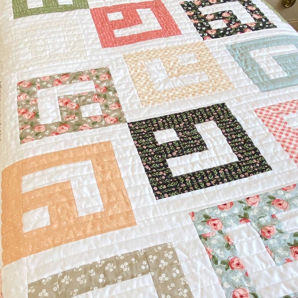 Digital PDF Pattern: Jelly Twist Quilt Pattern 5 sizes-easy precut jelly roll strips quilt pattern-very easy quick pdf yardage quilt pattern