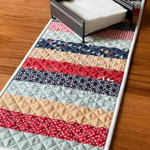 Just Strips PRINTED PAPER jelly roll strips scrappy table runner quilt pattern