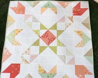 Digital PDF Pattern: A Charming Barn Quilt 2 quilt pattern, charm pack/mini charm quilt pattern, simple precut squares pdf quilt pattern