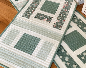 DIGITAL PDF PATTERN: Lakehouse Steps Runner Quilt Pattern-jelly roll quilt pattern-simple cut yardage quilt pattern-quick pdf quilt pattern