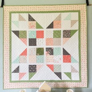 Shine Barn Quilt DIGITAL PDF Pattern: 3 Sizes, 4 Layouts - charm pack, layer cake