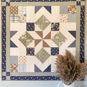 Printed quilt pattern barn quilts-A Charming Barn Quilt-Star Compass-Marian-Prairie-Charming Barn Star-Star Cross Barn Quilt Marian Barn Quilt