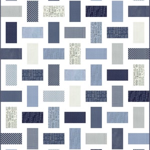 Digital PDF Pattern: Simply Done Quilt Pattern 5 sizes-layer cake fat quarter eighth quilt pattern-very simple easy quick quilt pattern image 7