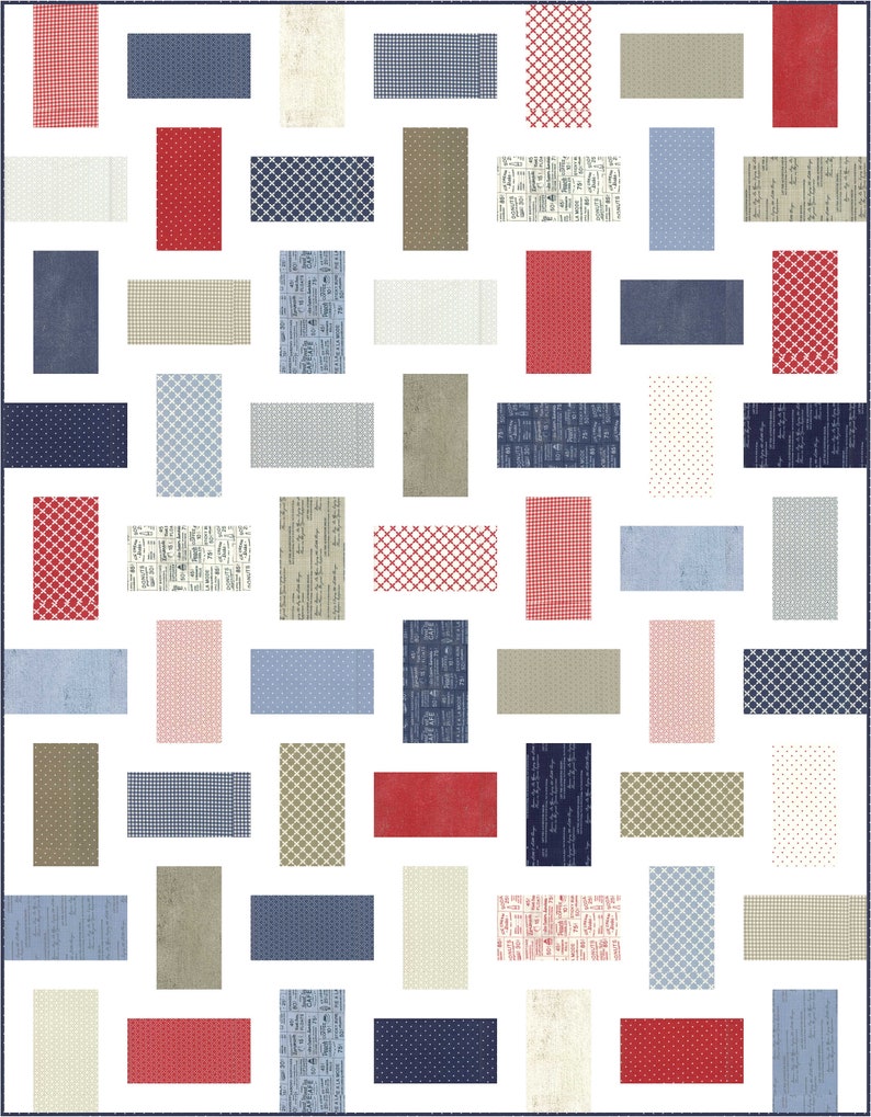 Digital PDF Pattern: Simply Done Quilt Pattern 5 sizes-layer cake fat quarter eighth quilt pattern-very simple easy quick quilt pattern image 6