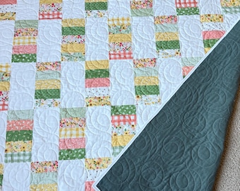 Sweet Stacks DIGITAL PDF Quilt Pattern: easy precuts jelly roll strips