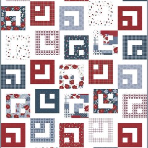 Digital PDF Pattern: Jelly Twist Quilt Pattern 5 sizes-easy precut jelly roll strips quilt pattern-very easy quick pdf yardage quilt pattern image 6