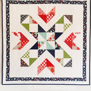 Printed quilt pattern barn quilts-A Charming Barn Quilt-Star Compass-Marian-Prairie-Charming Barn Star-Star Cross Barn Quilt Star Cross