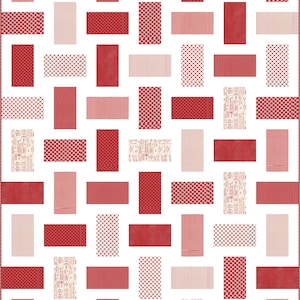 Digital PDF Pattern: Simply Done Quilt Pattern 5 sizes-layer cake fat quarter eighth quilt pattern-very simple easy quick quilt pattern image 8