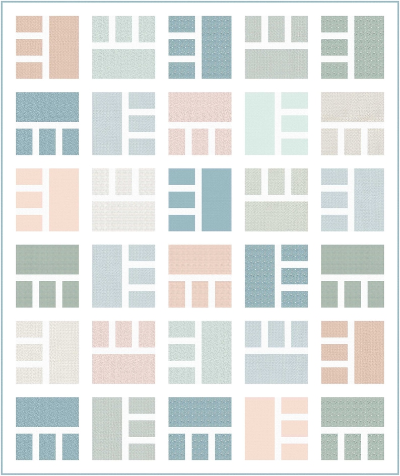 Digital PDF PATTERN: Beautifully Done Quilt Pattern 5 sizes-layer cake fat quarter eighth quilt pattern-simple very easy PDF quilt pattern image 6