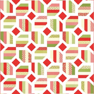 DIGITAL PDF PATTERN: Hopeful jelly roll quilt pattern 5 sizes, simple jelly roll quilt pattern, pdf precut quilting pattern fresh dew drops image 7