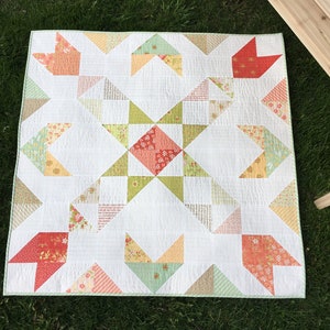 Printed quilt pattern barn quilts-A Charming Barn Quilt-Star Compass-Marian-Prairie-Charming Barn Star-Star Cross Barn Quilt Charming Barn Quilt2